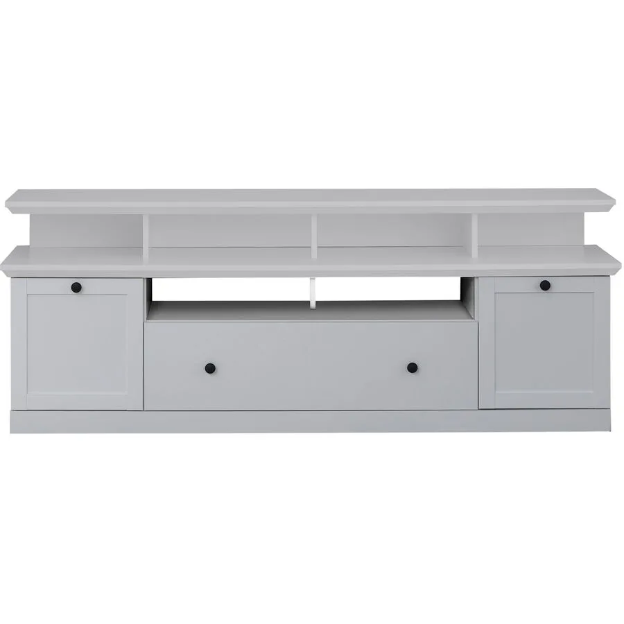 TV-Möbel Wombat weiss/schwarz Holzwerkstoff/Metall B 177 cm
