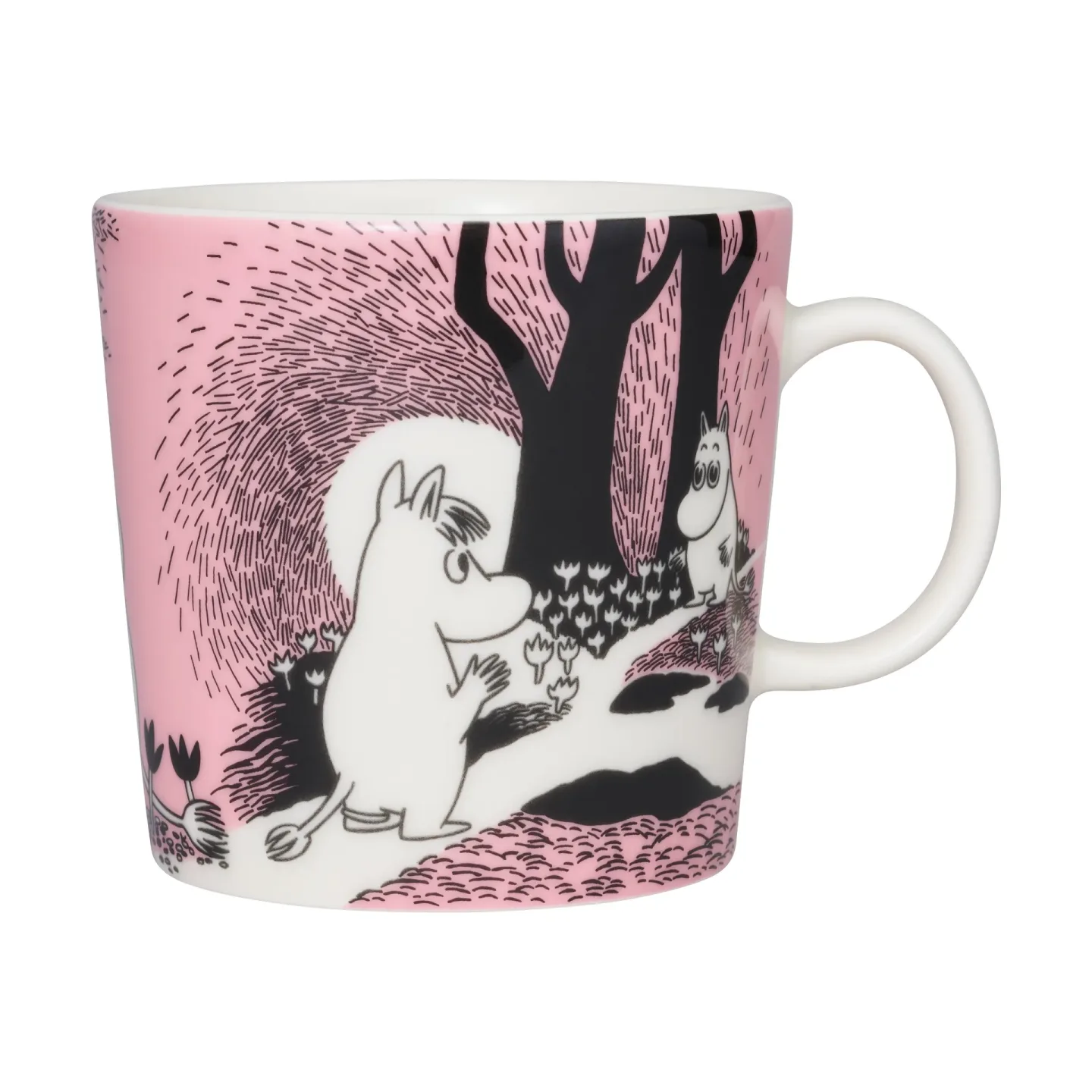 Moomin Arabia Mumin Liebe Tasse 40cl Rosa