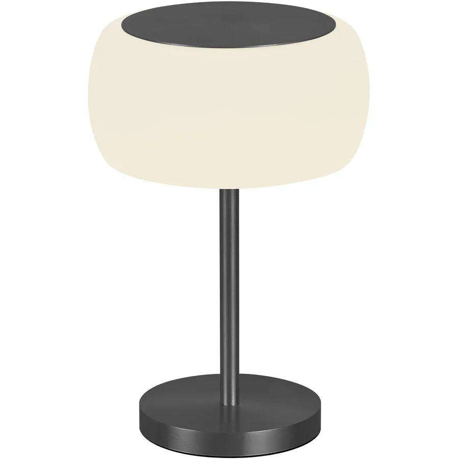 Designer-Tischlampe Bankamp Bold schwarz dimmbar D 22.5 cm - Material: Aluminium/Stahl - LED - Lichtfarbe: Extra warmweiss - LED Energiesparlampen