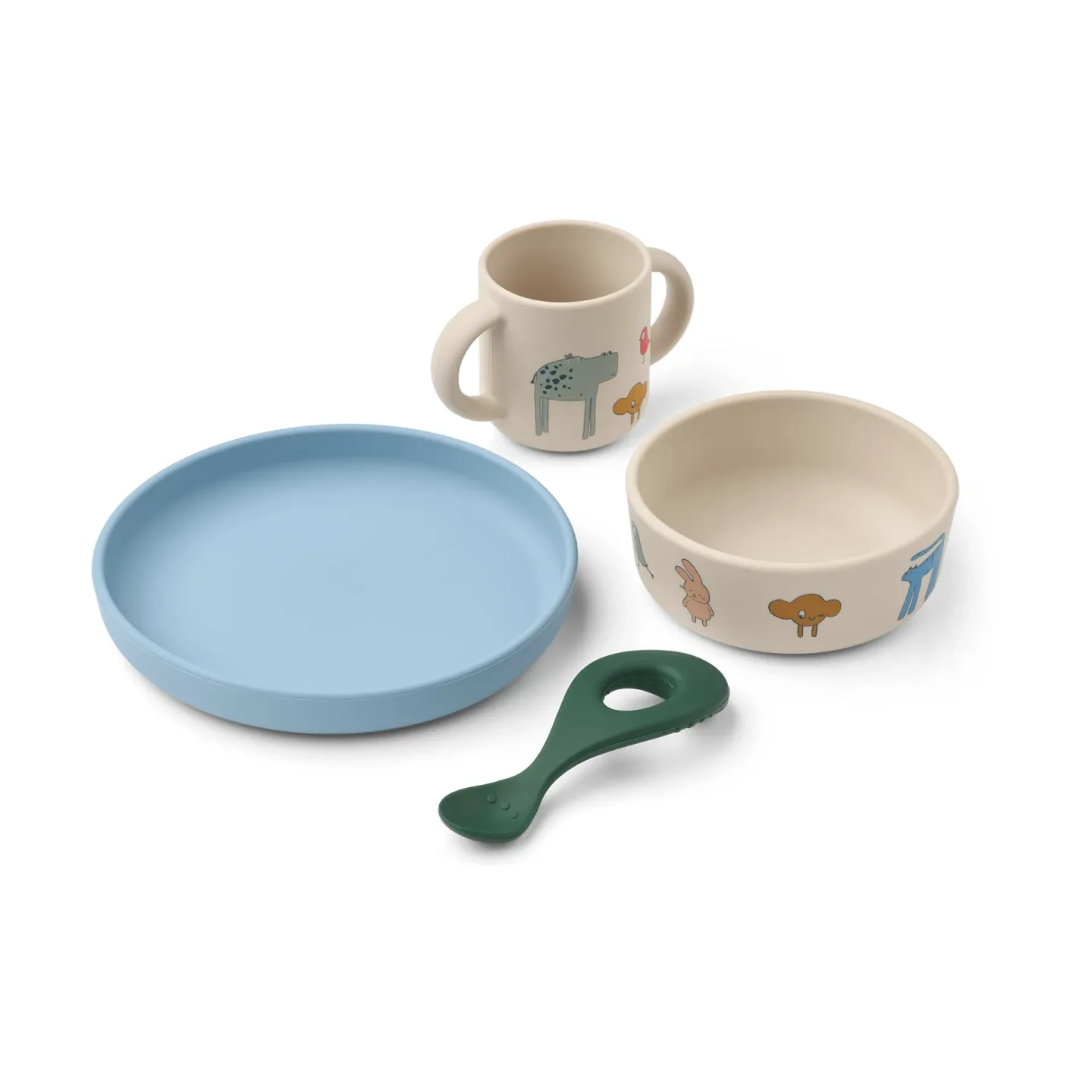 Liewood Vivi printed Geschirrset 4-teilig Imagine/Sandy