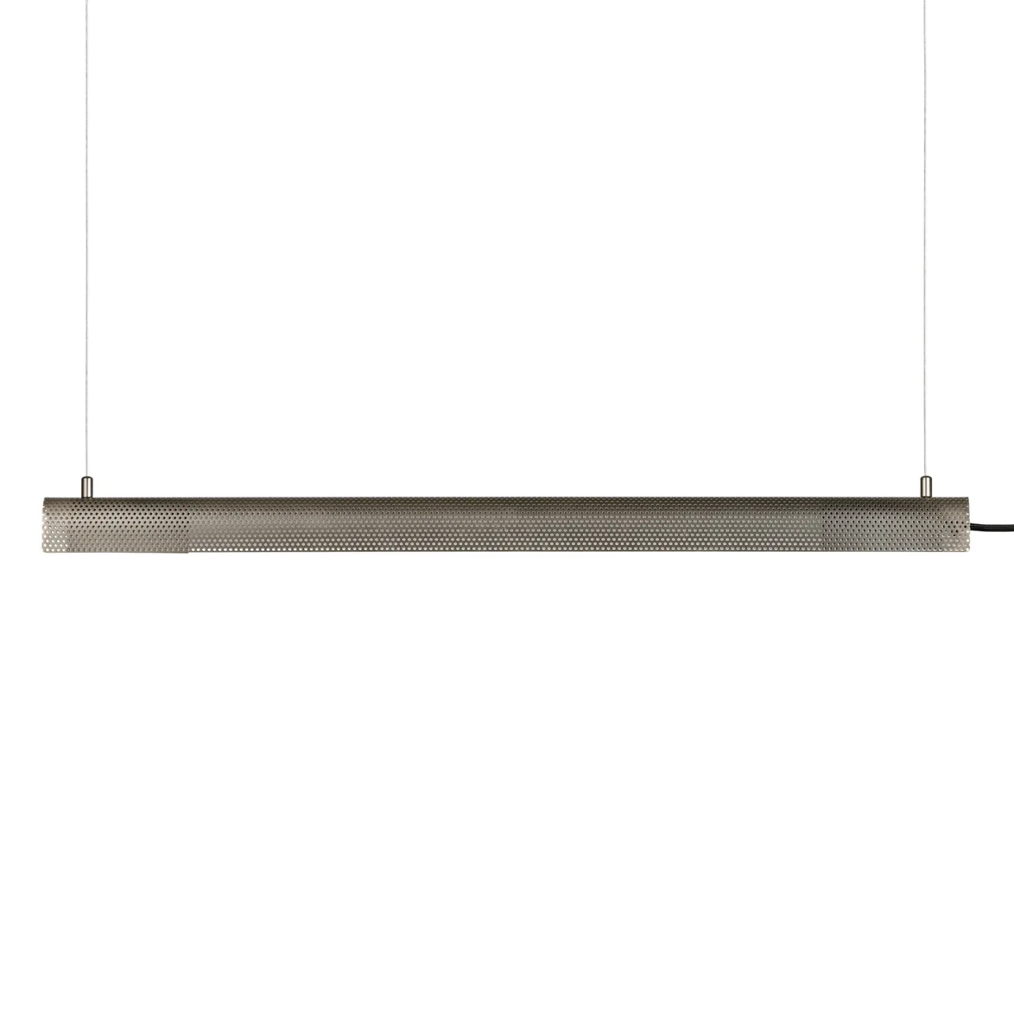 Radent hængelampe, stålgrå, L 70 cm, G13 - GEJST - Spisestue - Metal - Med én lyskilde