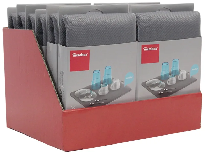 Spülbeckenmatte COOK Mikrofasern grau