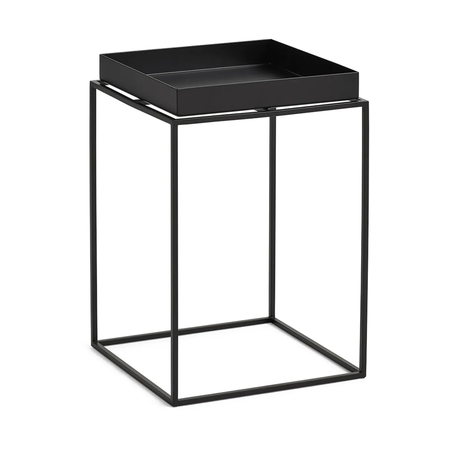 HAY Tray Table medium brickbord Black, 30x30x44 cm