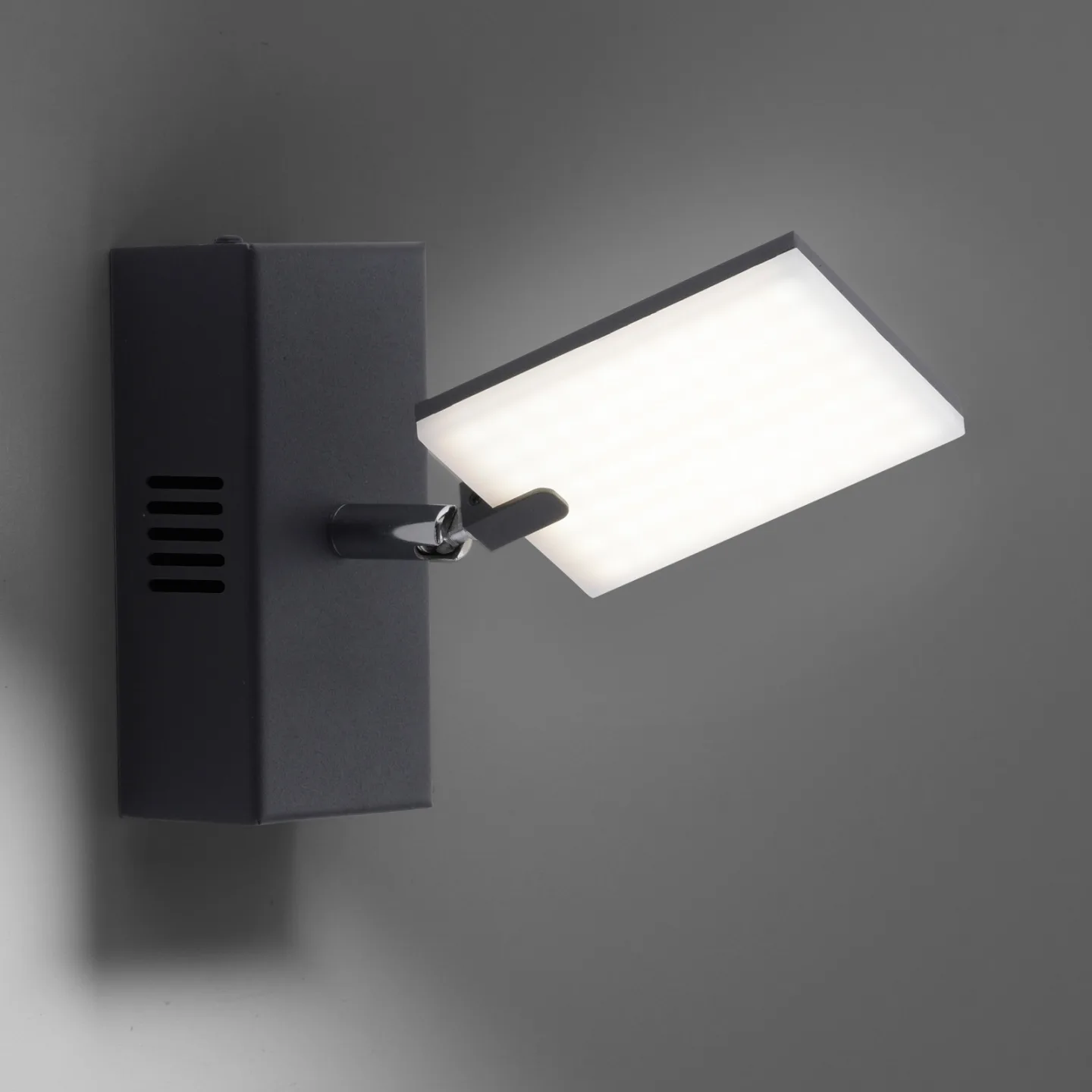 Mira LED-væglampe, sort perle, CCT – PURE - Stue - Moderne - Metal - Kantet