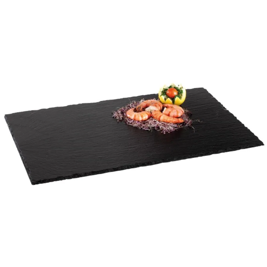 Servierplatte Aps schwarz Schiefer Rechteckig B 32.5 cm