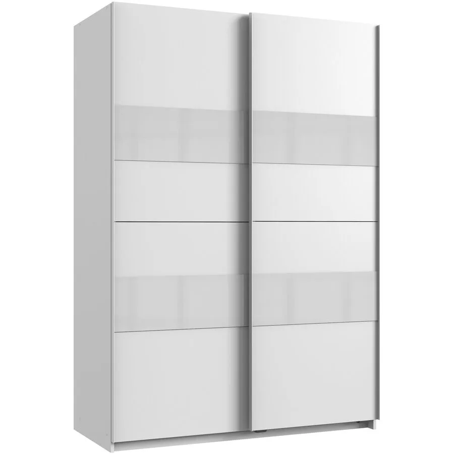 Kleiderschrank Akshay weiss Holzwerkstoff B 135 cm