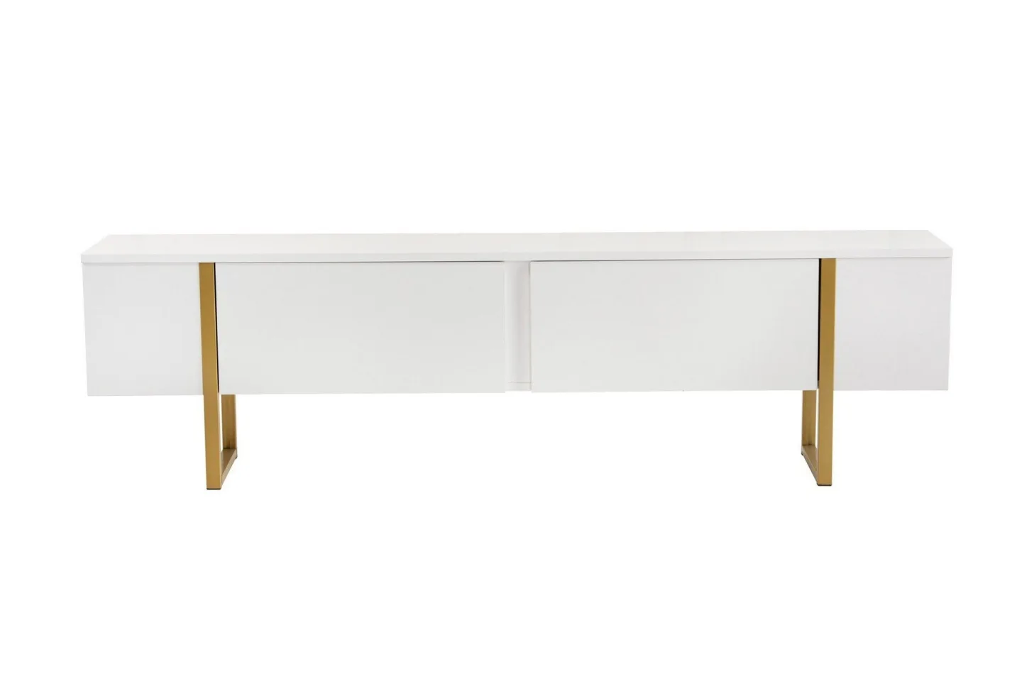 Serenity Tv-bänk 180x30 cm - Vit/Guld