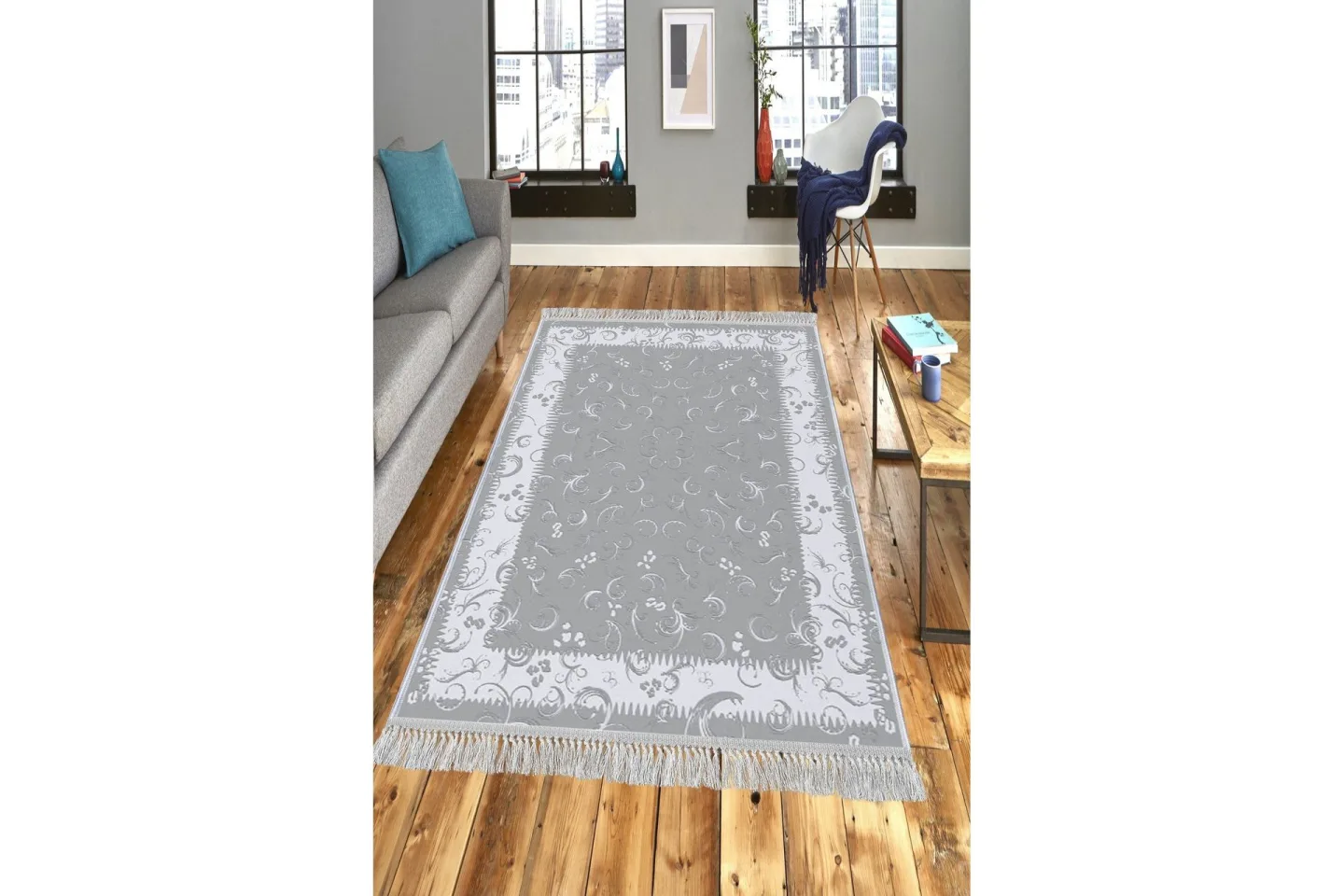 Homefesto Matta 80x300 cm - Multifärgad/Sammet