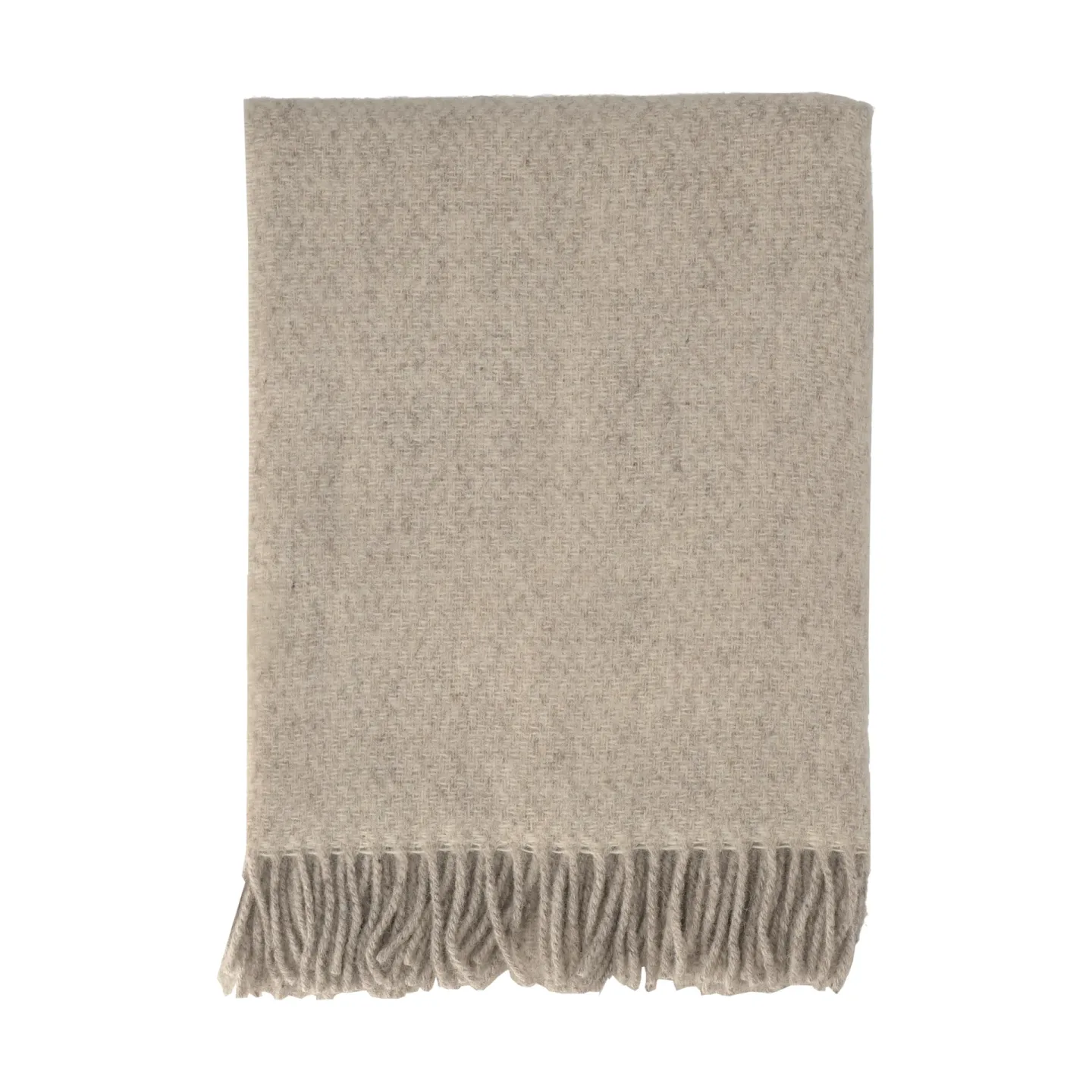 Scandi Living Sandstone ullpläd 130x180 cm Beige