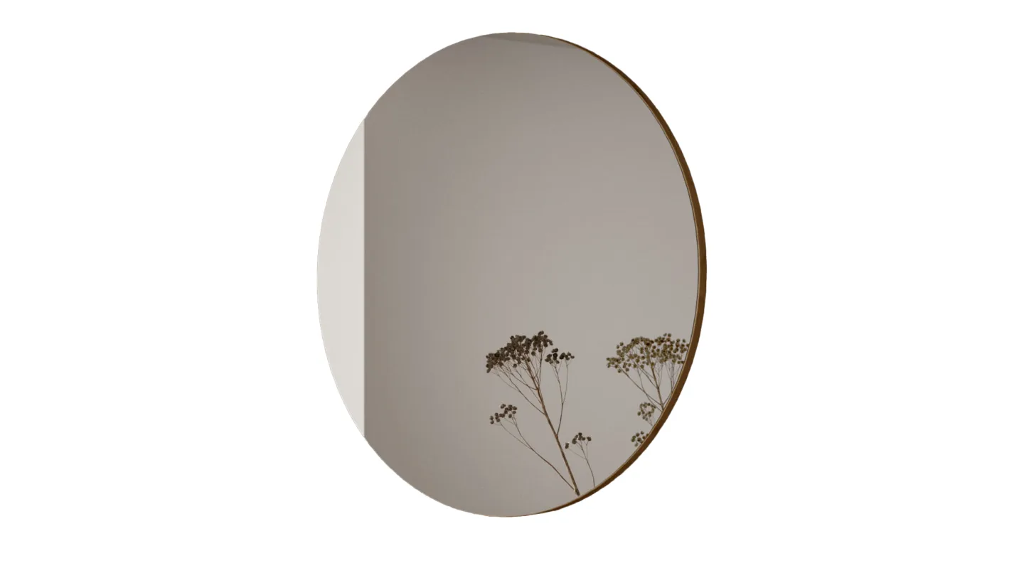 Wandspiegel Artisan Eiche rund 70 cm - DRIVE
