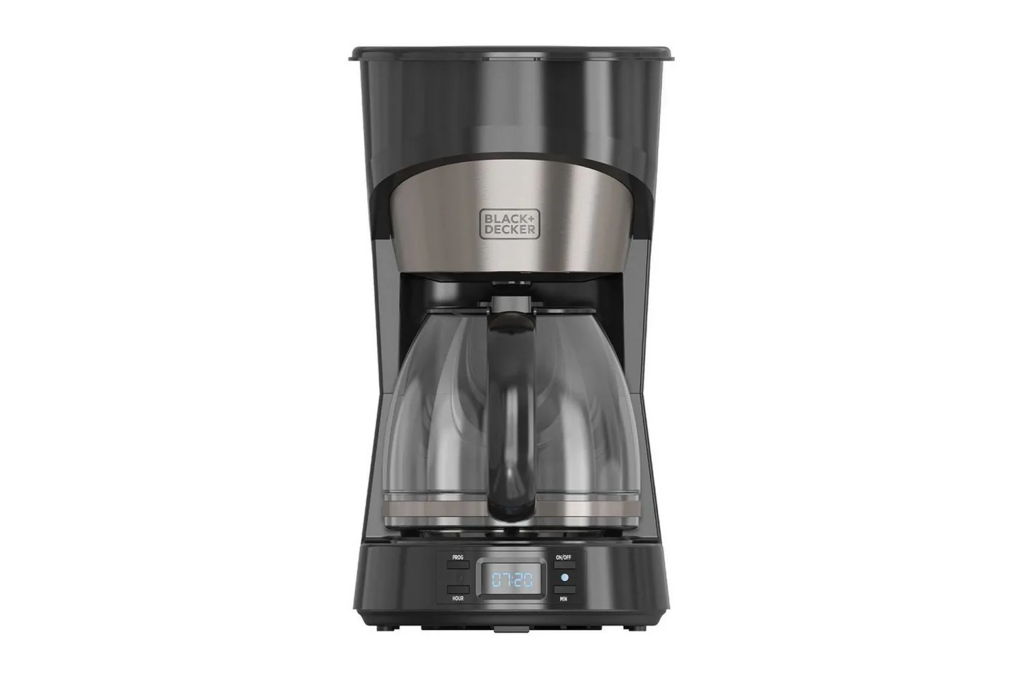 Kaffebryggare Black+Decker LCD 12 Koppar - Silver