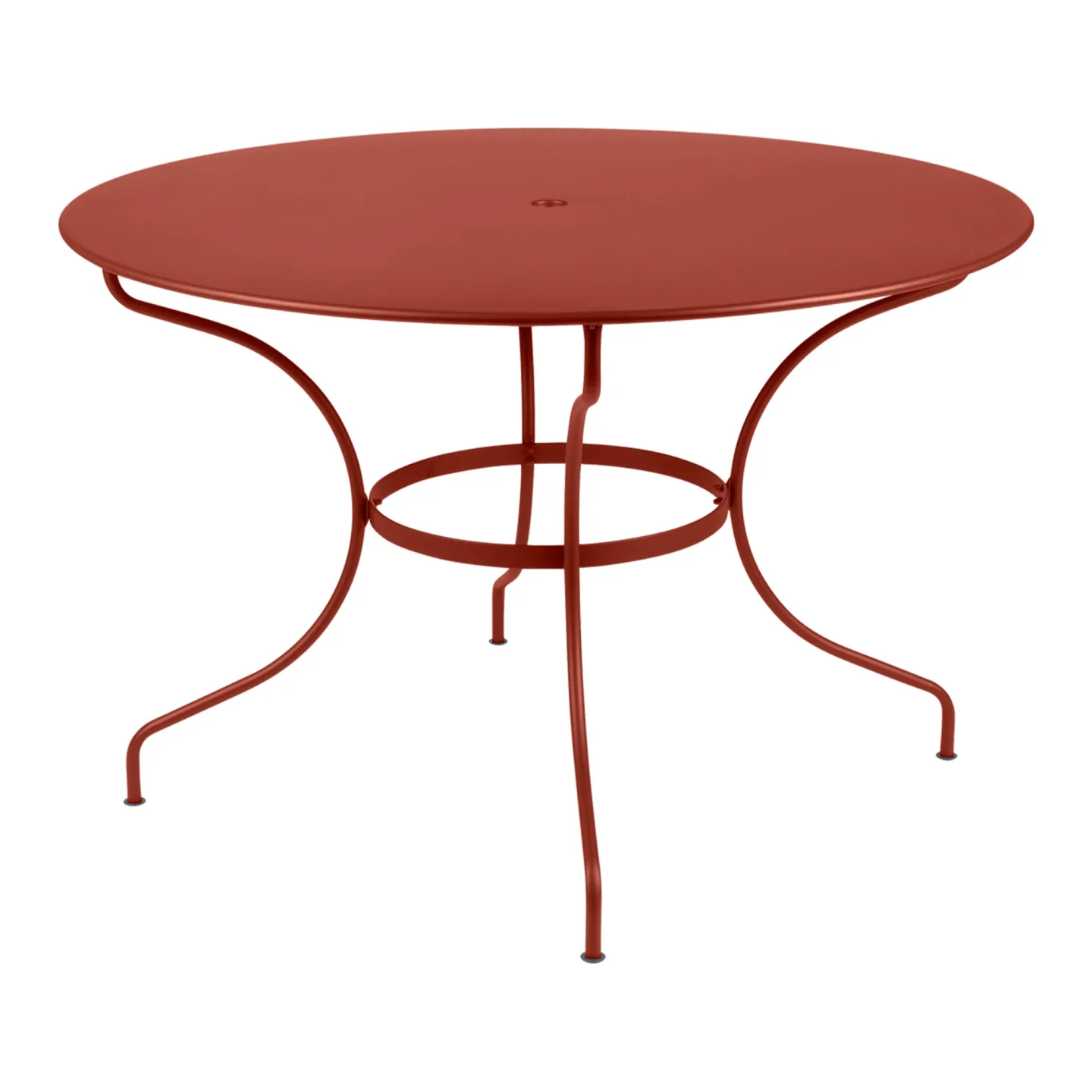 Fermob - Opera+ Table 117 cm Red Ochre 20 - Matbord utomhus - Röd - Metall