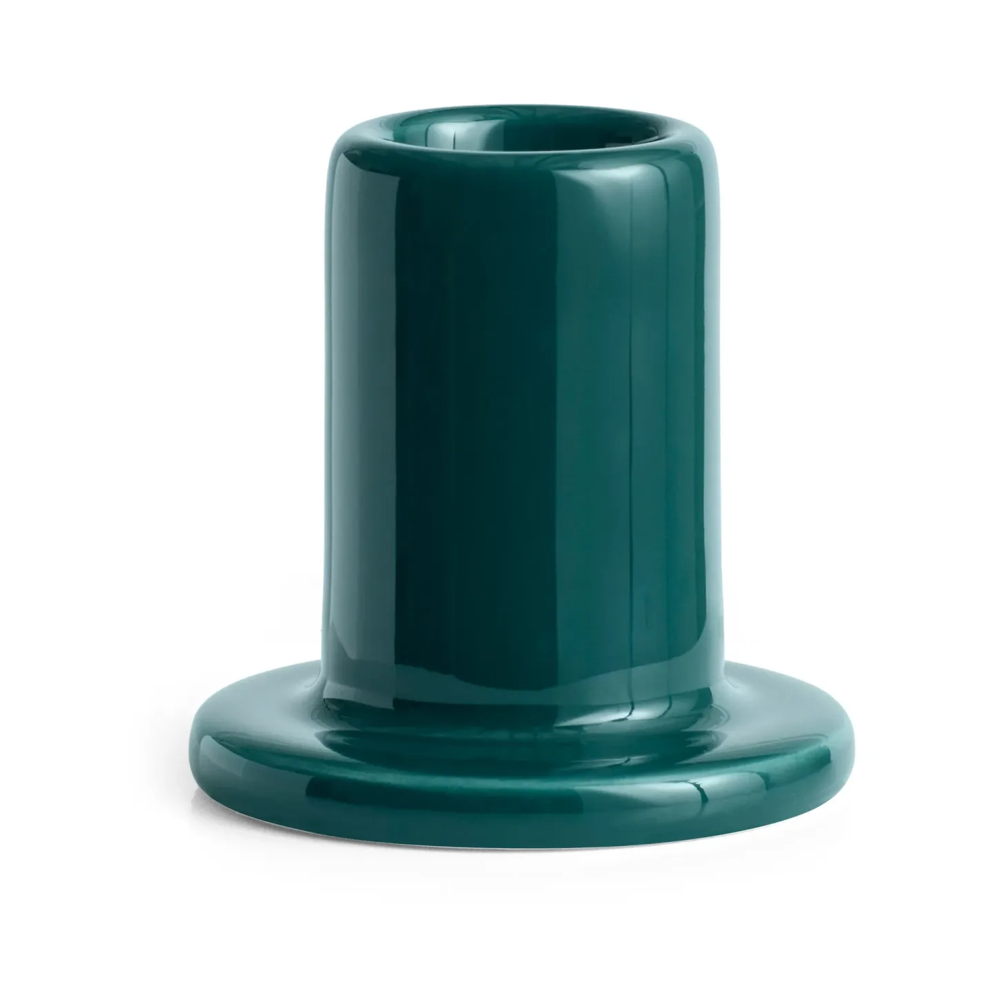 HAY Tube Kerzenhalter 5cm Dark green