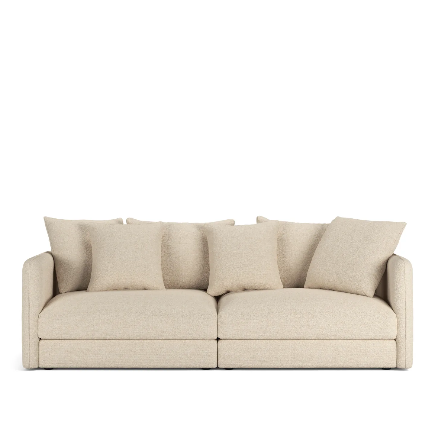 NOGA - Pavarotti 2.5-Seater, Fixed Cover, Cushion Variant 01, Lucinasco 20 - Soffor - Beige