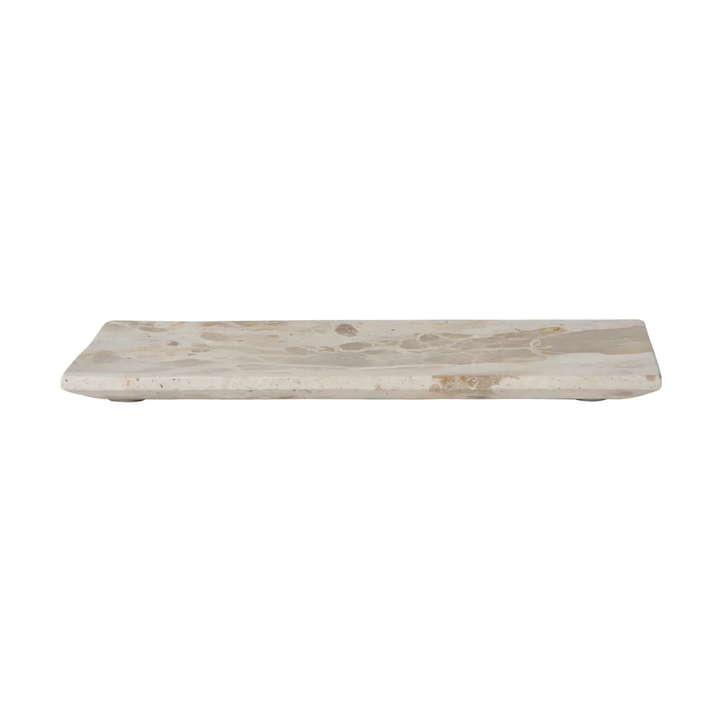 MUUBS Weiße Dekorationsschale Seashell, 30x12 cm