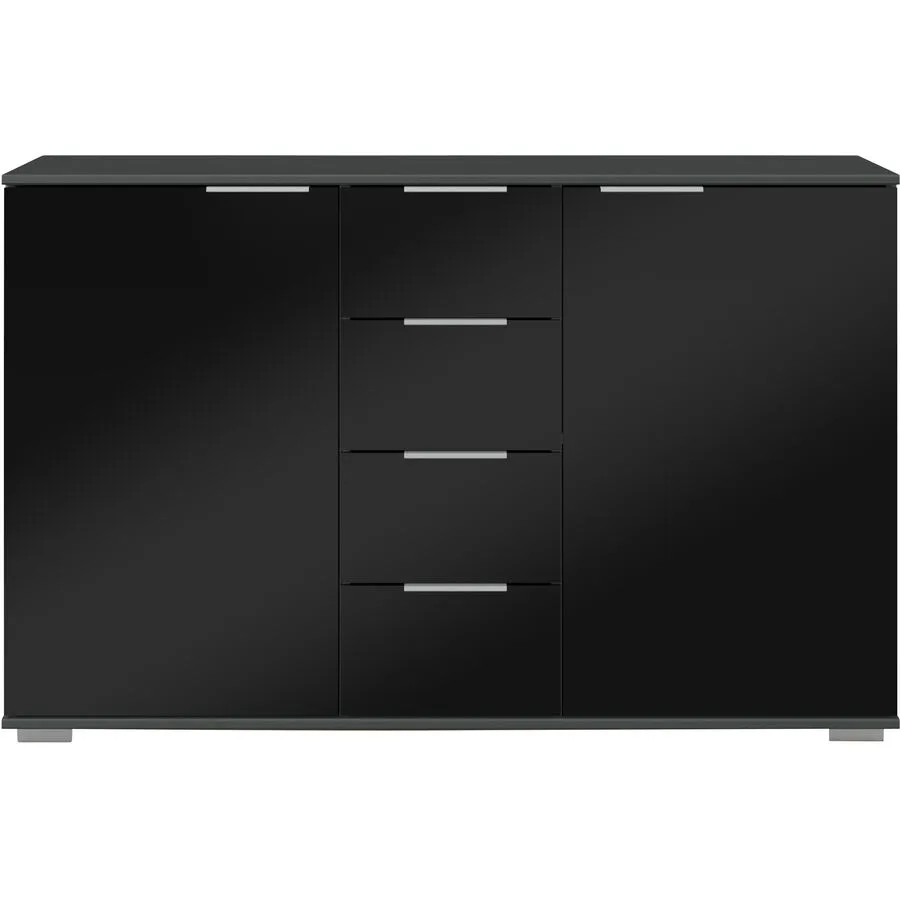 Kommode Peyton C schwarz Holzwerkstoff B 130 H 83 cm