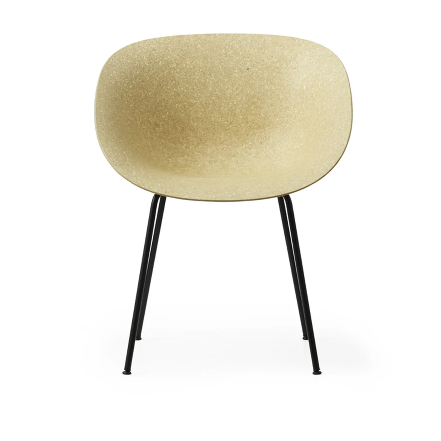 Normann Copenhagen - Mat Armchair Black Steel Hemp - Matstolar - Foersom & Hiort-Lorenzen - Beige - Naturmaterial/Metall