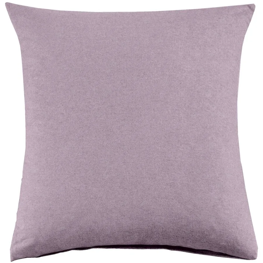 Kissenbezug Emma 65x65cm iris - Farbe: rosa - Material: 100% Baumwoll-Flanell, Heather Melange Optik