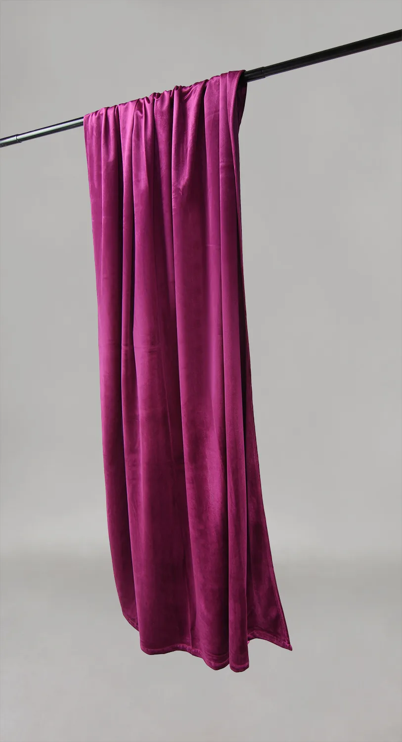 Gardiner - Fløyelsgardiner Marlyn (fuchsia) (Størrelse: 130 x 250 cm)
