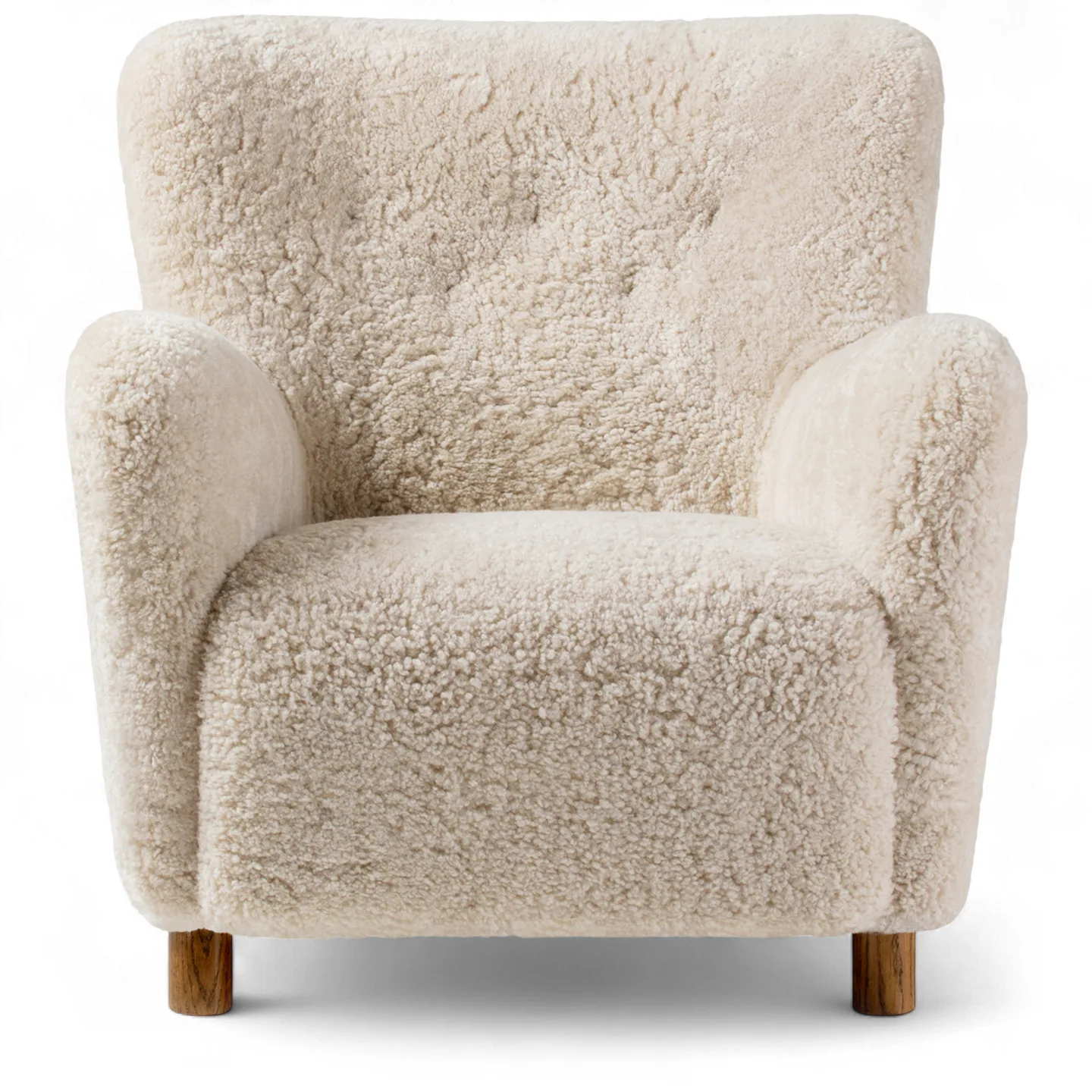Dagmar - 55 Chair Sheepskin Sahara Walnut - Fåtöljer - Brun - Trä/Textilmaterial