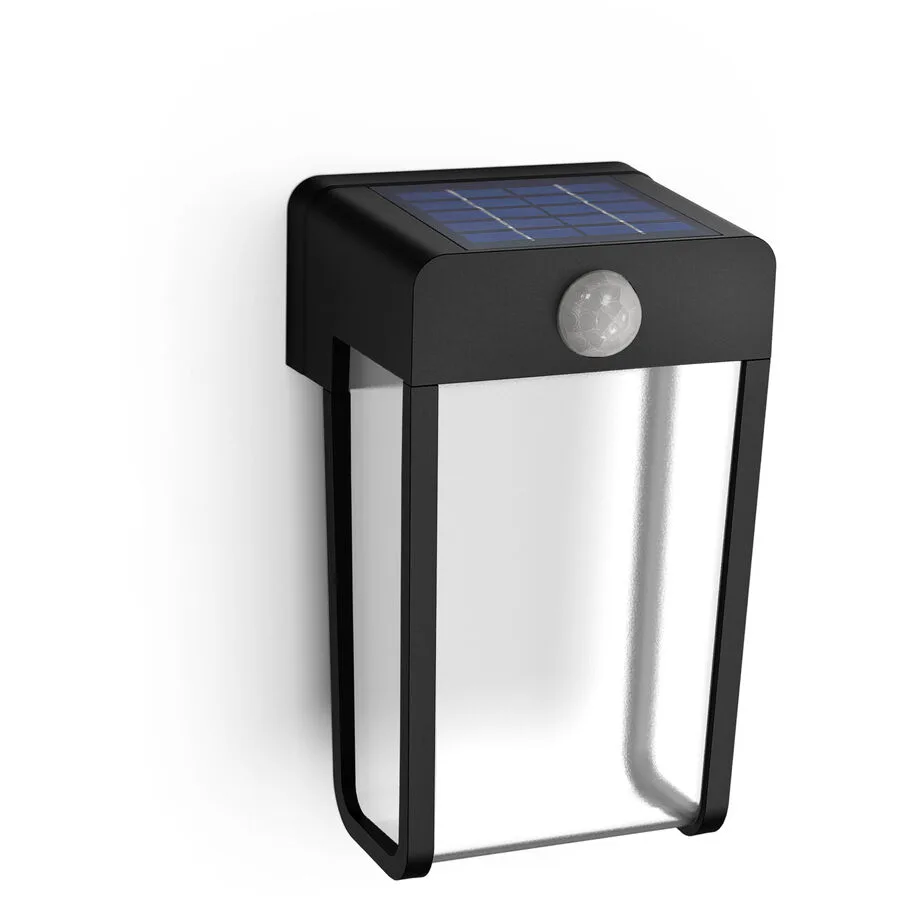 Solarlampe Philips Schwarz Kunststoff Extra warmweiss (2100 - 2700 Kelvin) - LED - LED Energiesparlampen