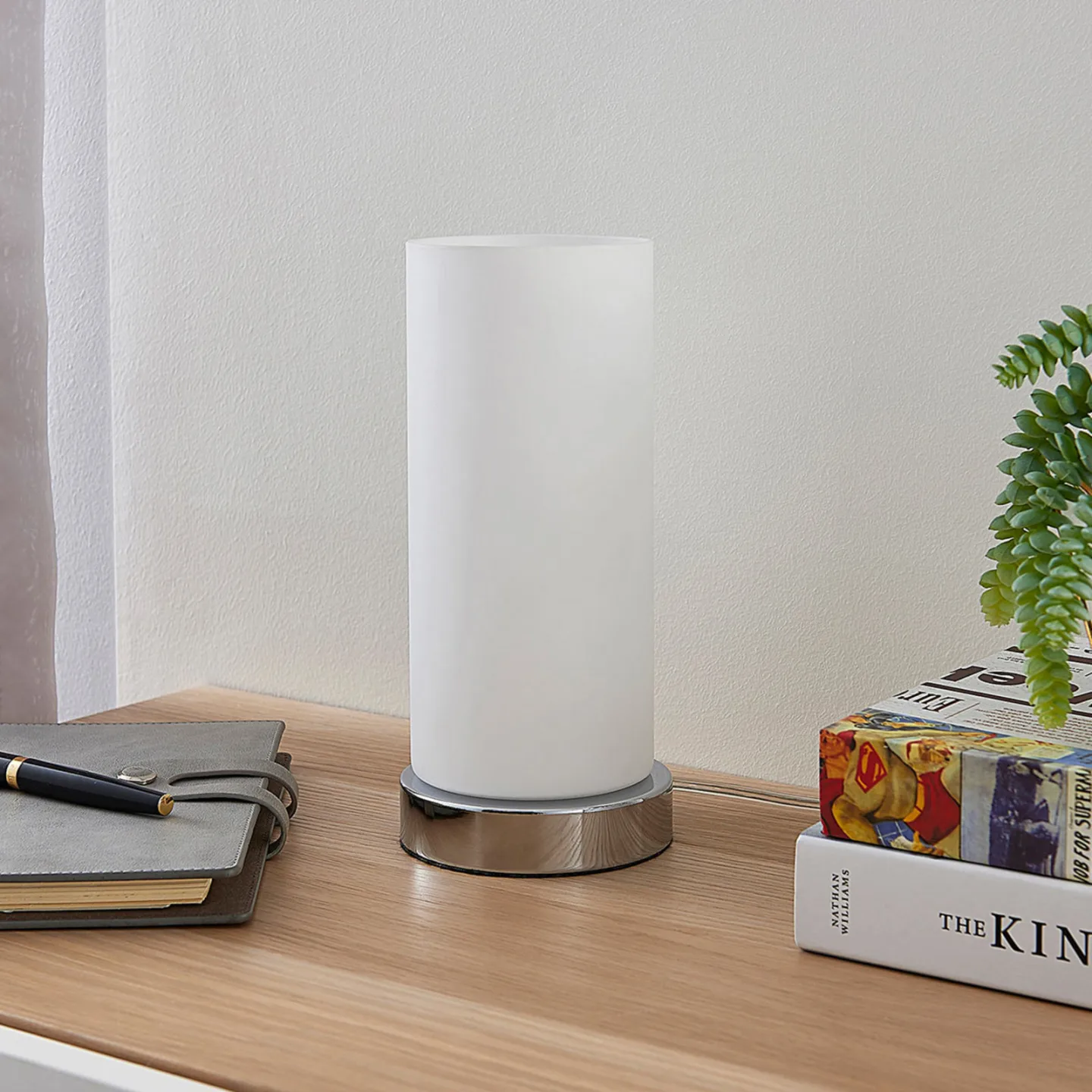 Elianna Tischleuchte Opal - Lindby - Wohnzimmer - Modern - Glas - Einflammig