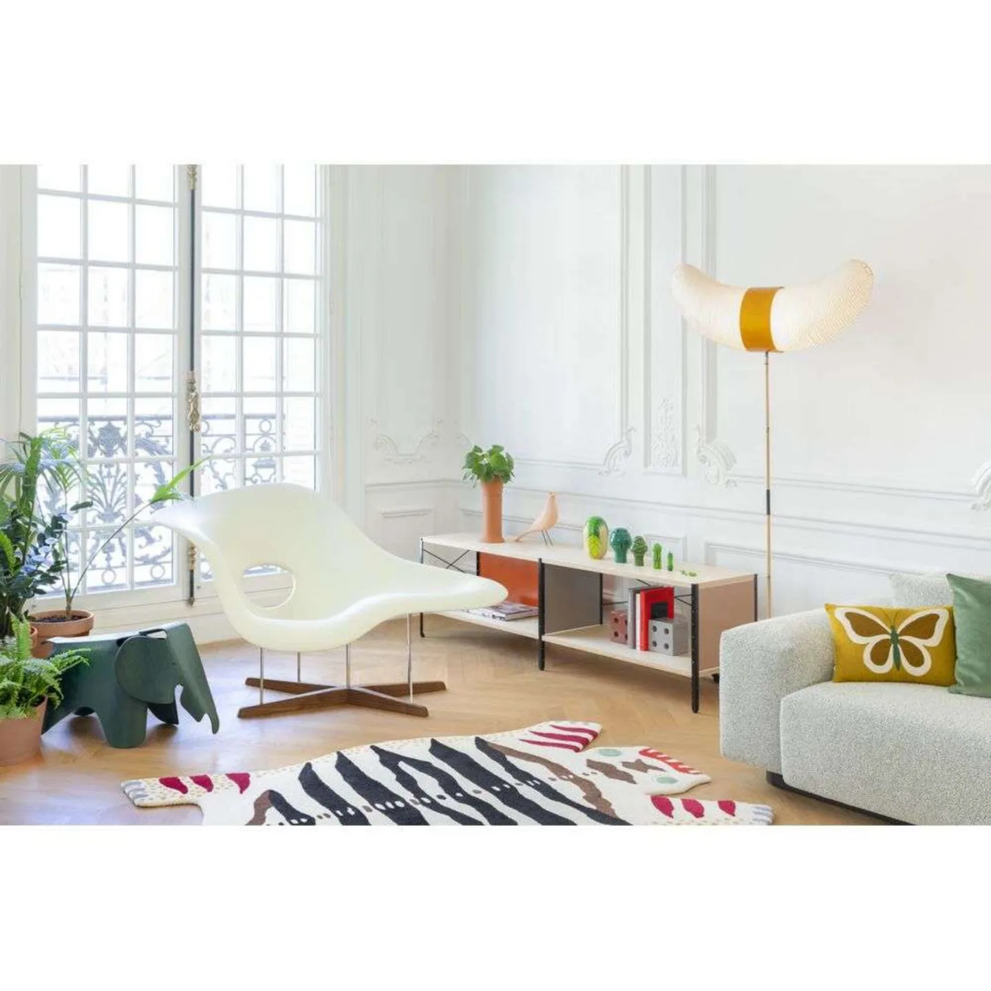 Akari BB3-33S Stehleuchte - Vitra - Wohnzimmer - Papier / Karton