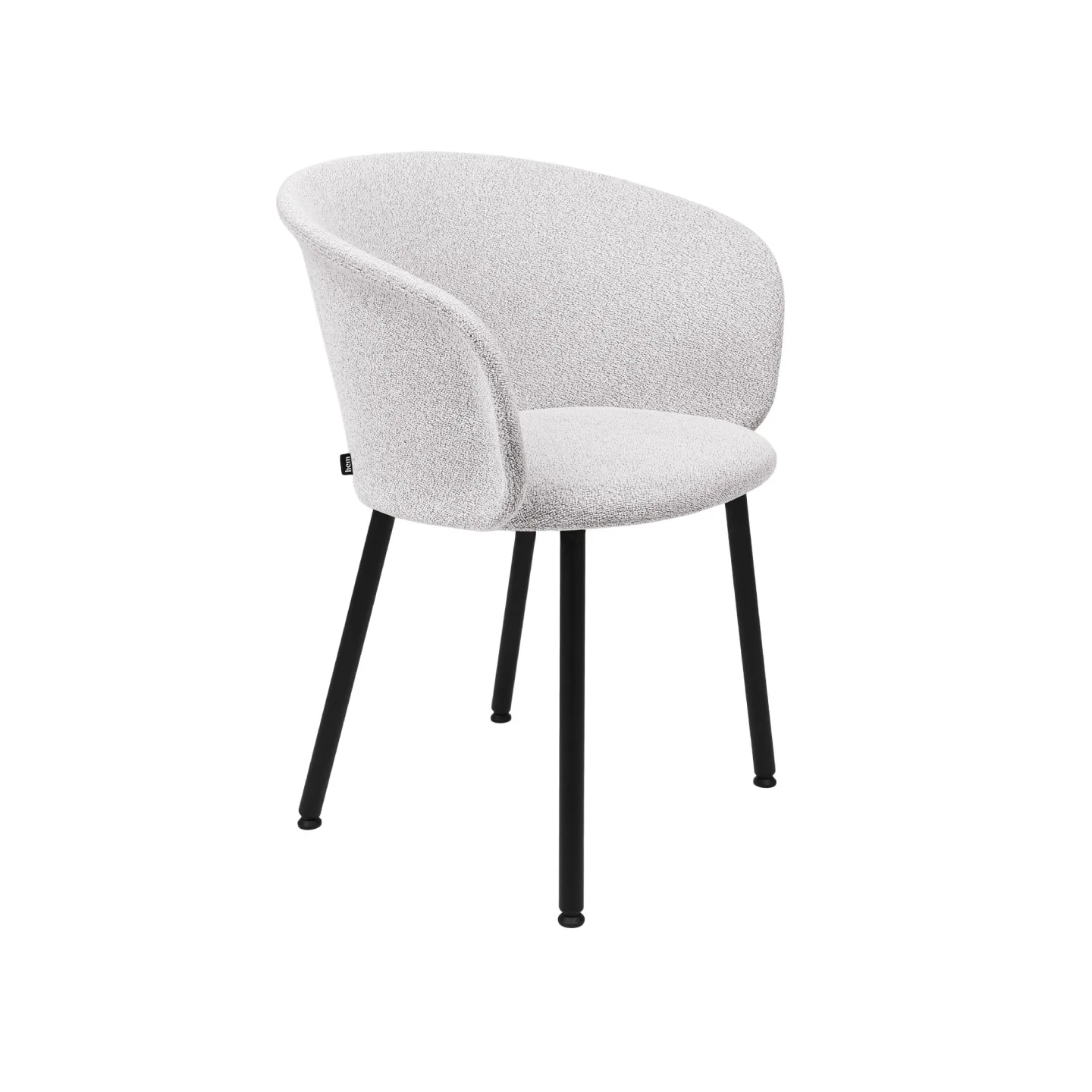 HEM - Kendo Chair - Porcelain - Matstolar - LucidiPevere - Vit - Metall/Trä/Skum/Plast/Ull