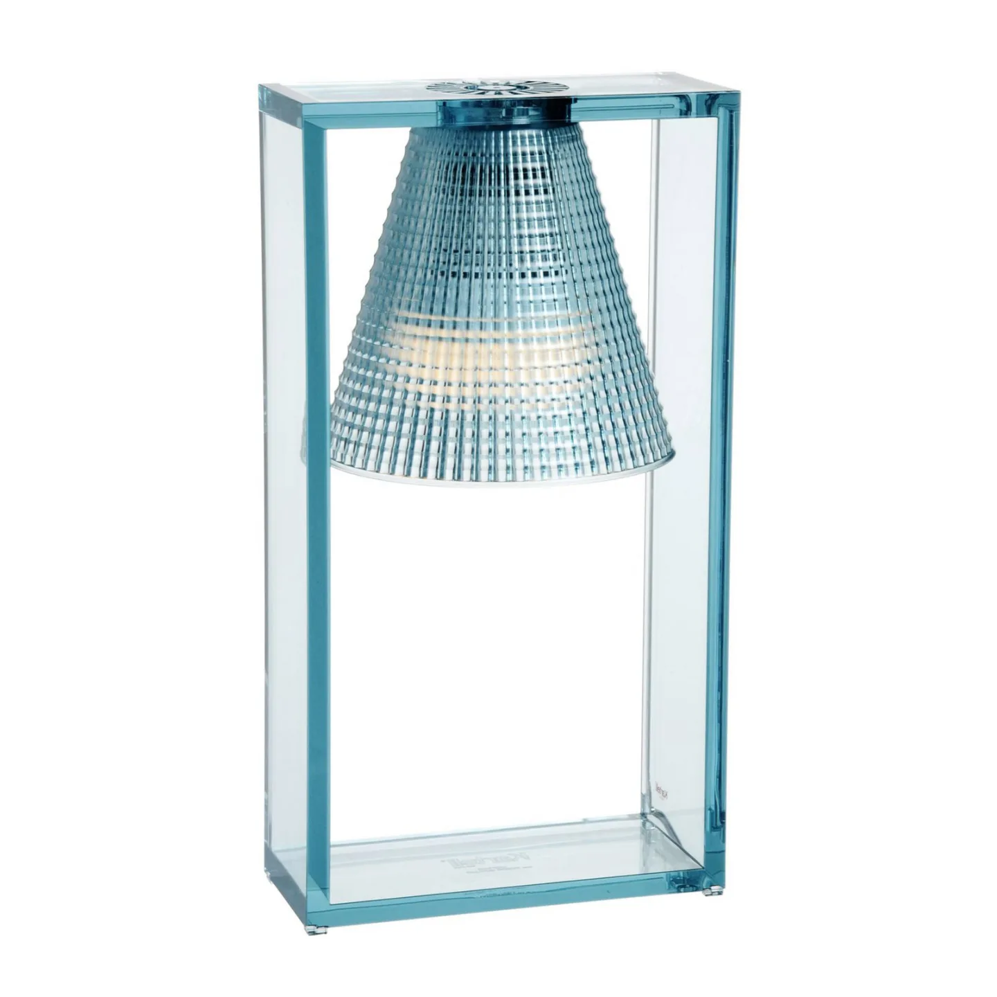 Light Air Tischleuchte Sculped Hell Blau - Kartell Light-Air - Wohnzimmer - Design - Kunststoff - Mit Schirm