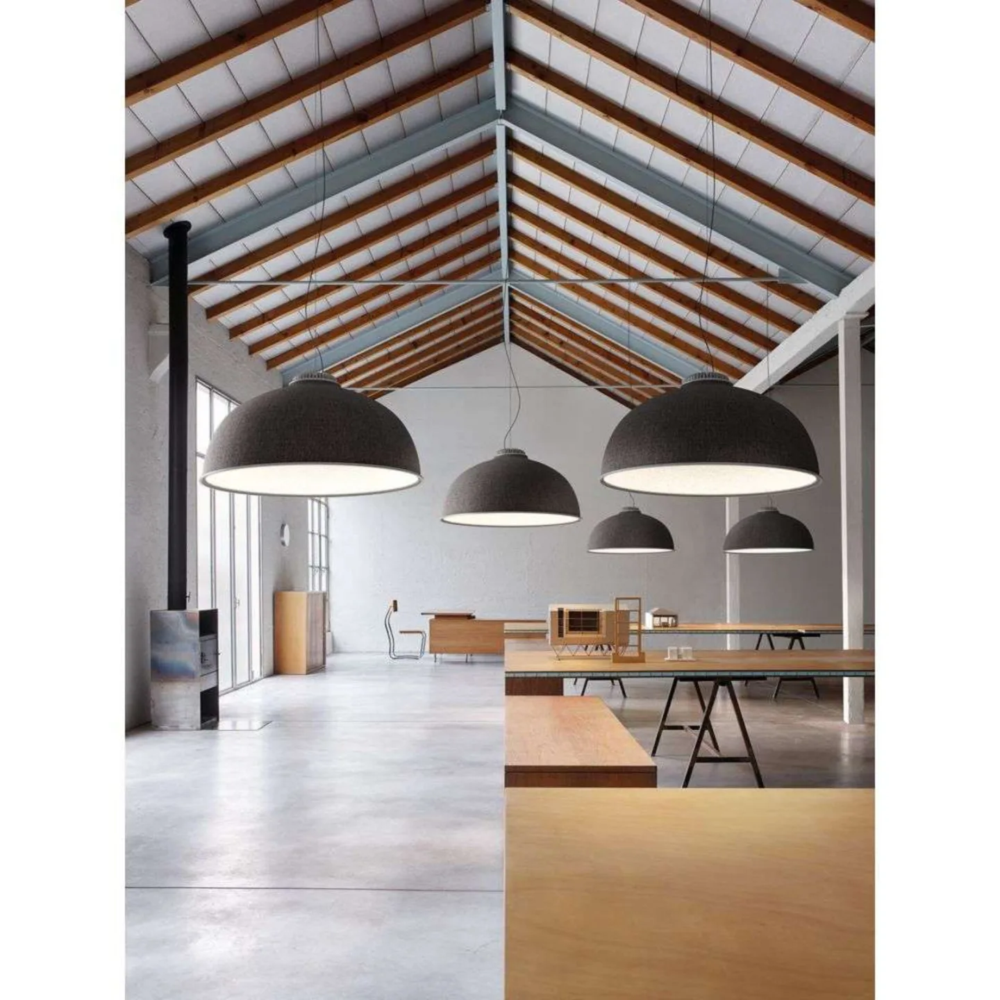 Farel LED Pendel 3000K Light Grey/White - Luceplan - Spisestue - Aluminium