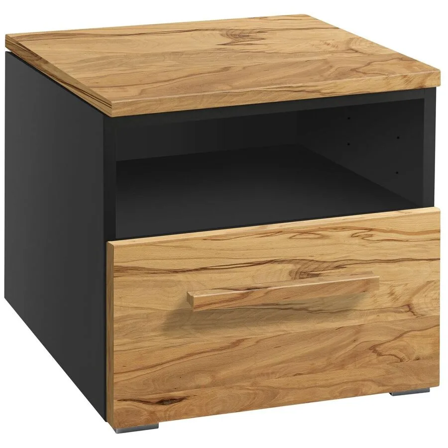 Hasena Nachttisch Jolantha Braun Holz/MDF 45 cm - Farbe: Wildbuche