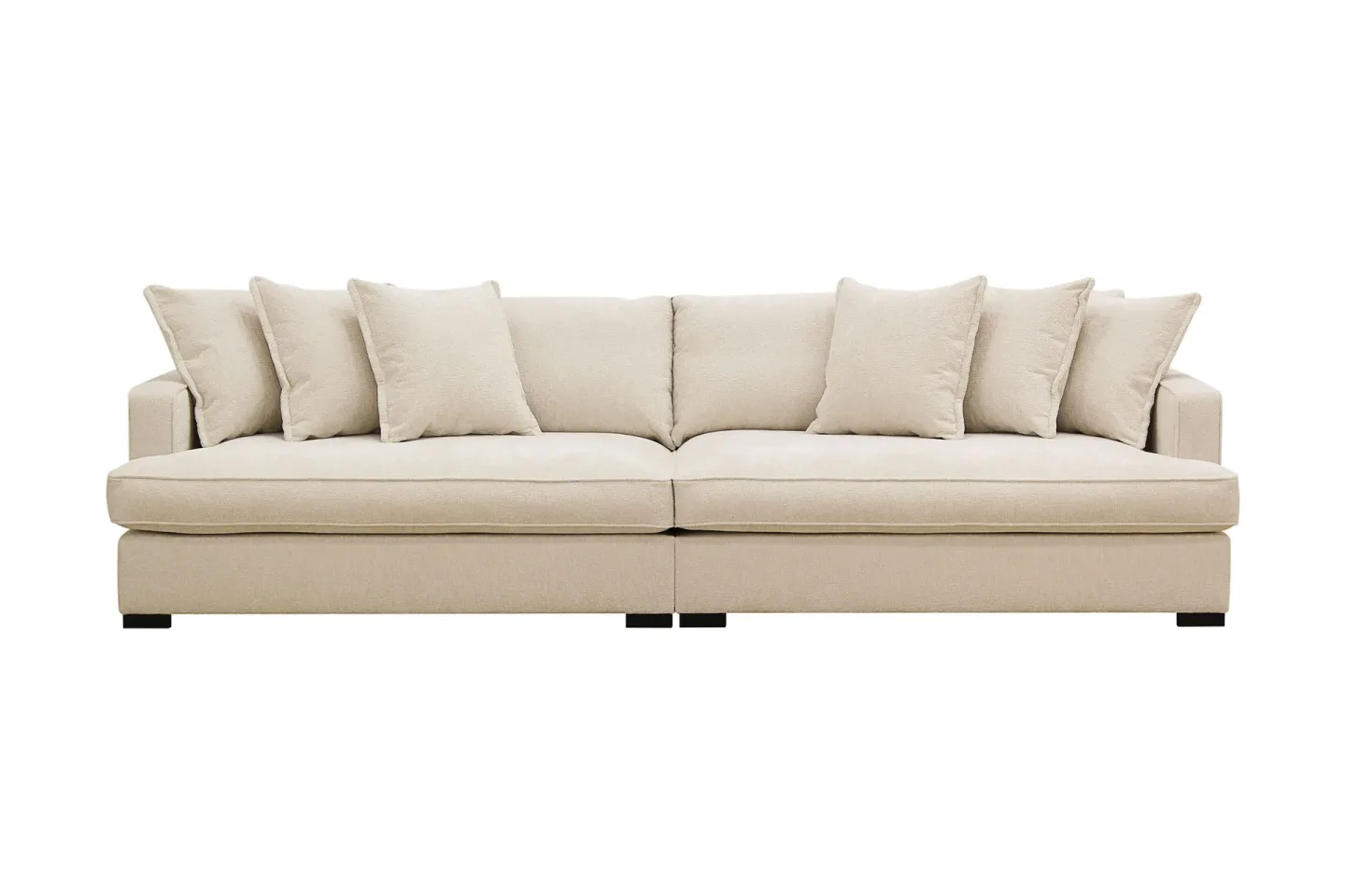 Rossita Lyx 4-sits Extra djup Soffa i Chenille - Beige