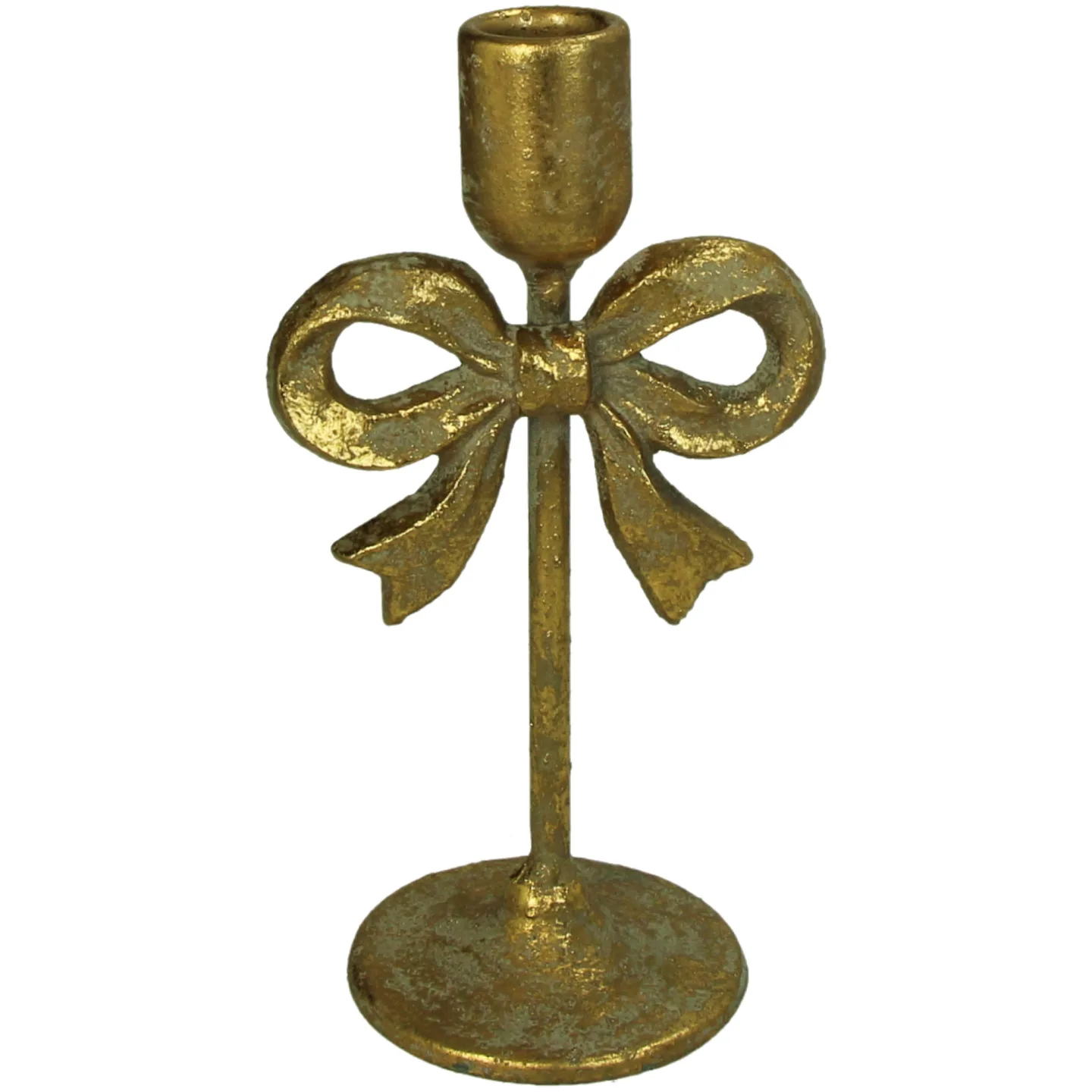 Kersten Kerzenständer Masche Aus Metal, Gold H: 21 cm | Schubiger Möbel