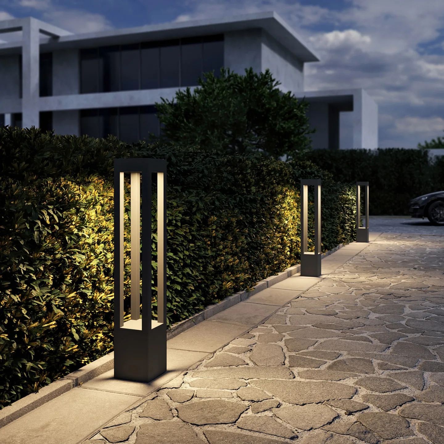 Lienna Außen Gartenleuchte H90 Dark Grey - Arcchio - Terrasse - Modern - Aluminium - Einflammig