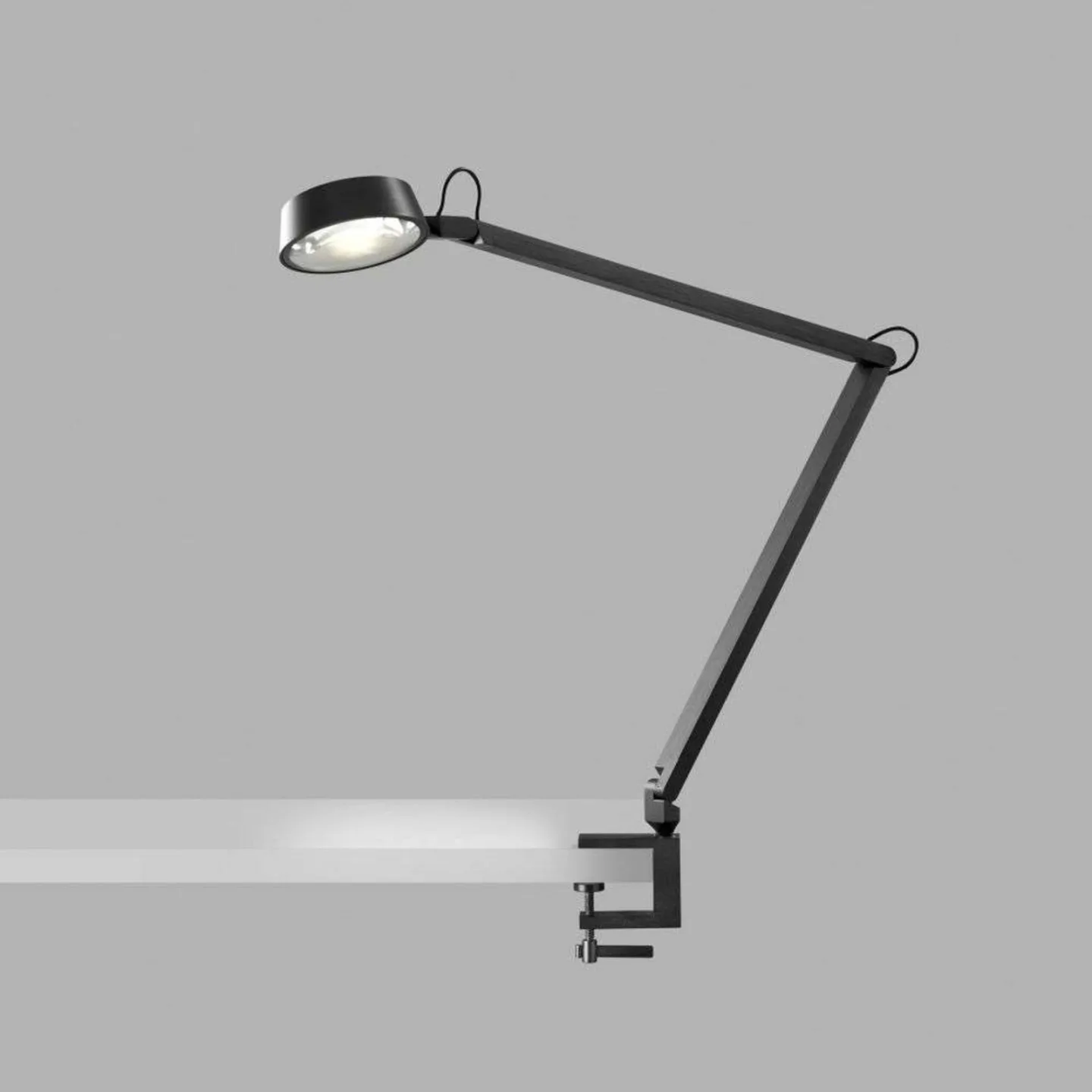 Dark T2 Tischleuchte mit Fuß Carbon Black - LIGHT-POINT - Wohnzimmer - Aluminium