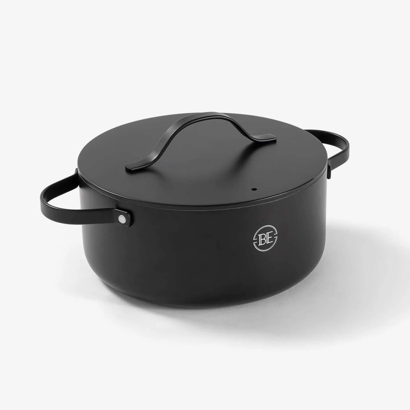 BE Living Essential Gryte m/lokk - Matt Svart / Ø28cm