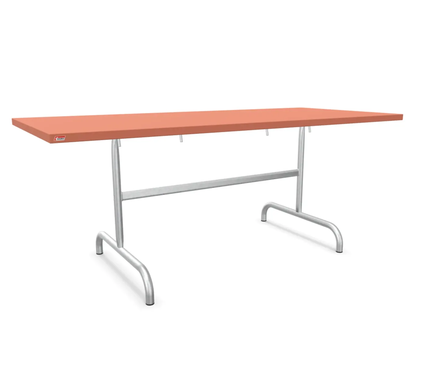 Schaffner Metall-Tisch Säntis Feuerverzinkt Braun | Schubiger Möbel