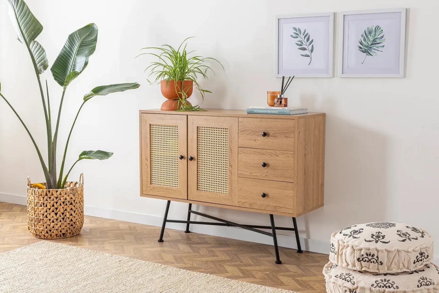Makwana Konsollbord 120 cm - Natural