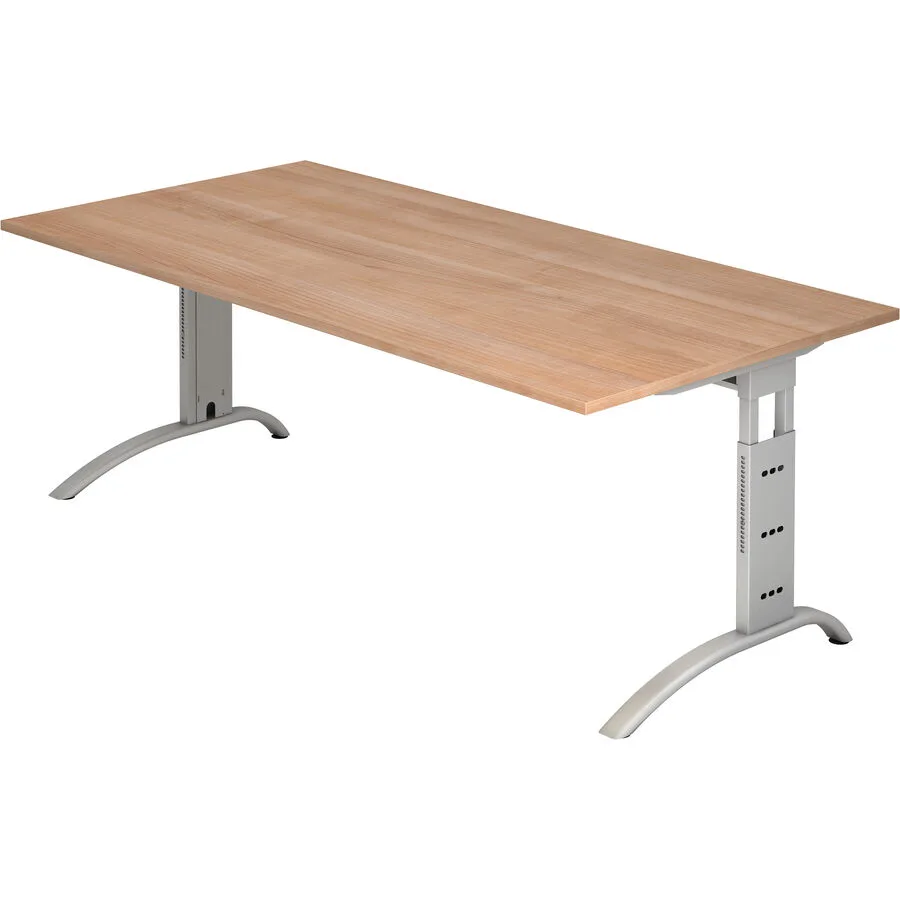 Schreibtisch Office nussbaum Holzwerkstoff B 200 T 100 cm