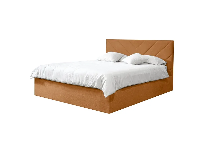 Kastenbett BOBOCHIC ROMANE 160x200cm stoff orange