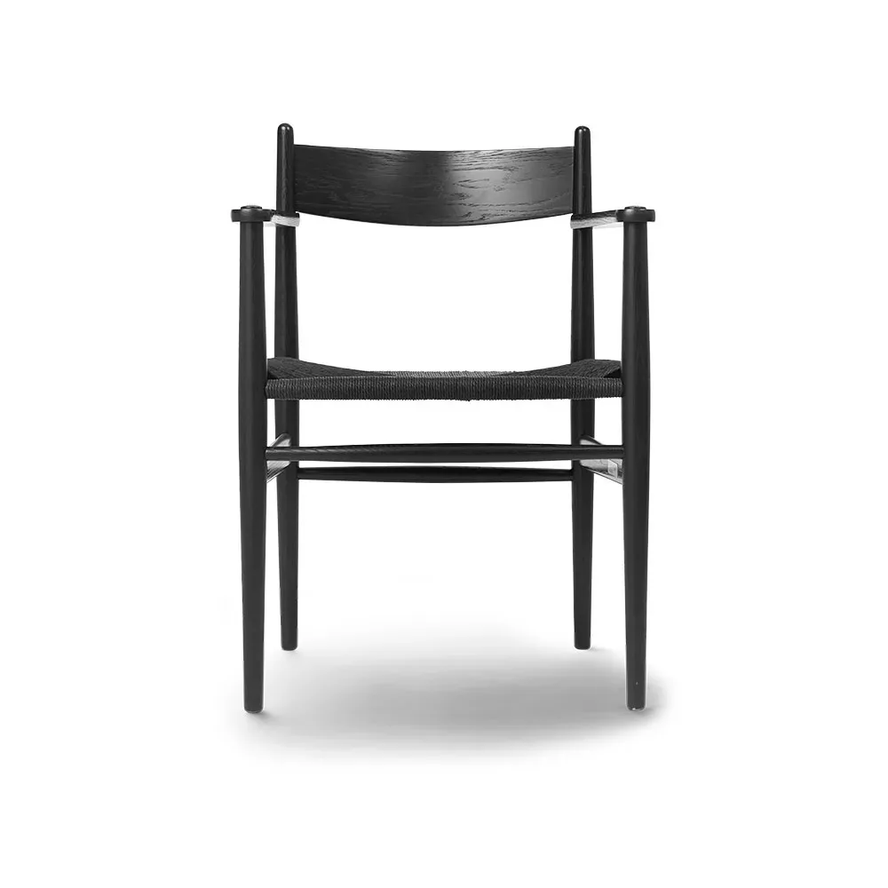 Carl Hansen & Søn CH37 karmstol Svartlackad ek-svart