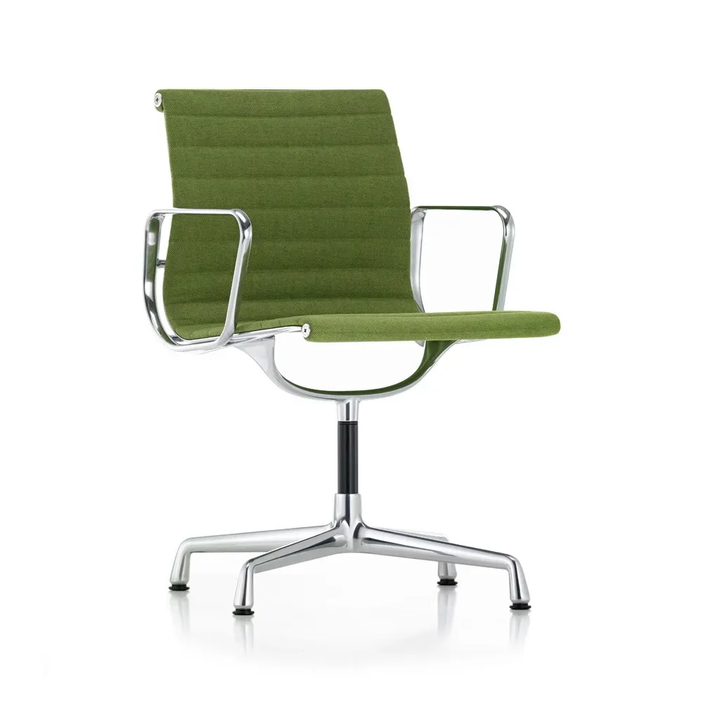 Vitra EA 103 karmstol polerad aluminium Hopsak 70 grass green-forest