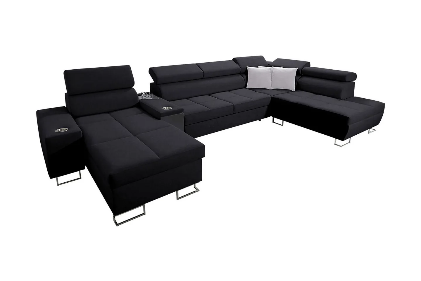 Morenia 3-sits Bäddsoffa Vänster - Svart