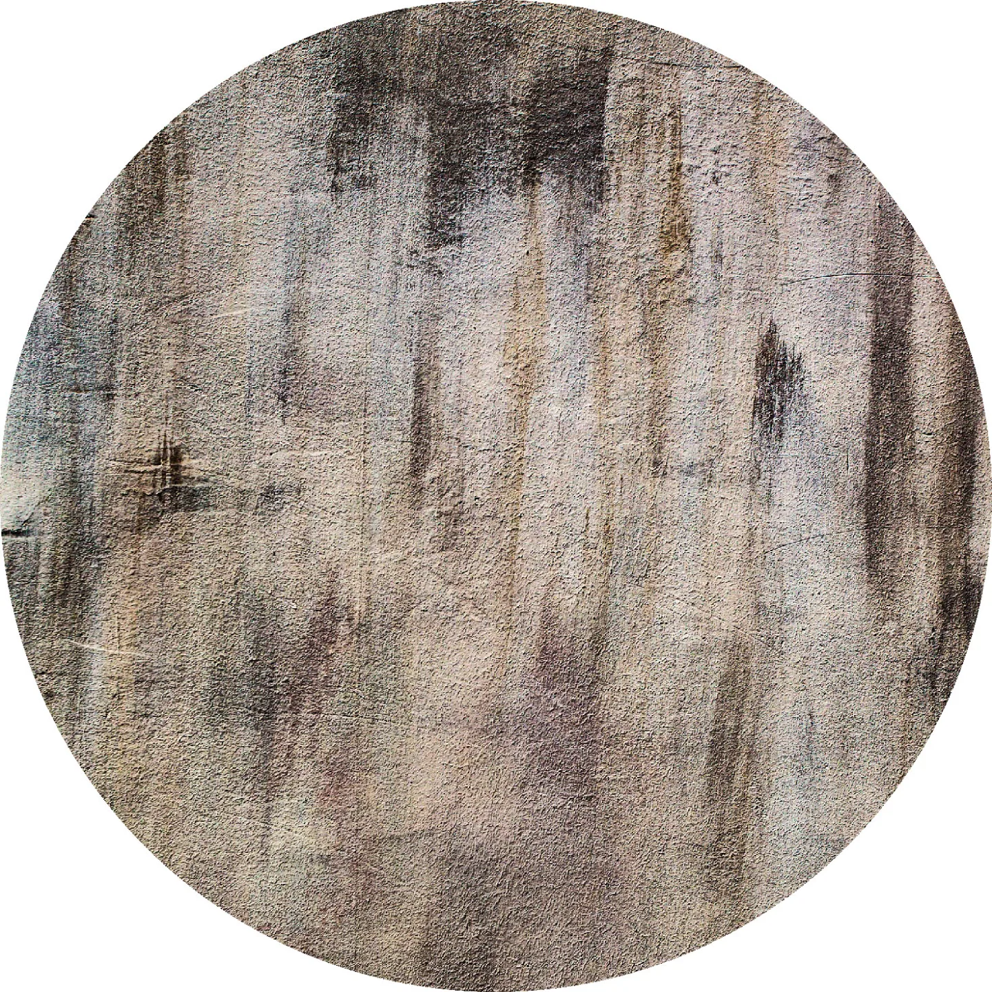 Rundt teppe - Polia (grå/brun) (Størrelse: Ø 240 cm)