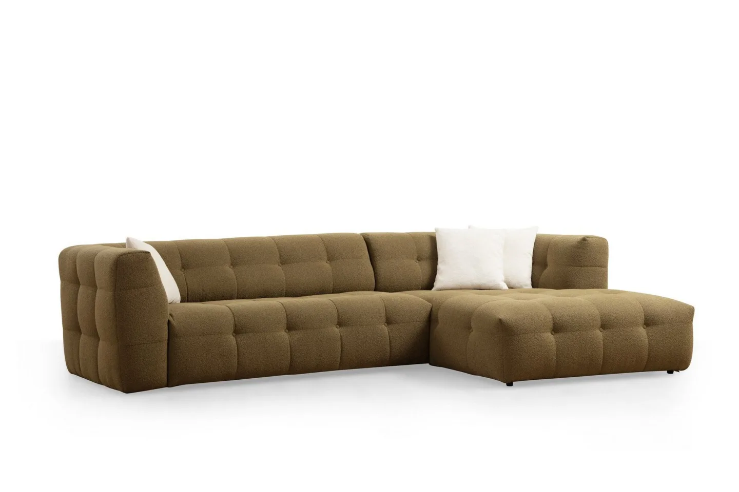 Octavian Soffa m. Divan 5-sits - Mörkbeige