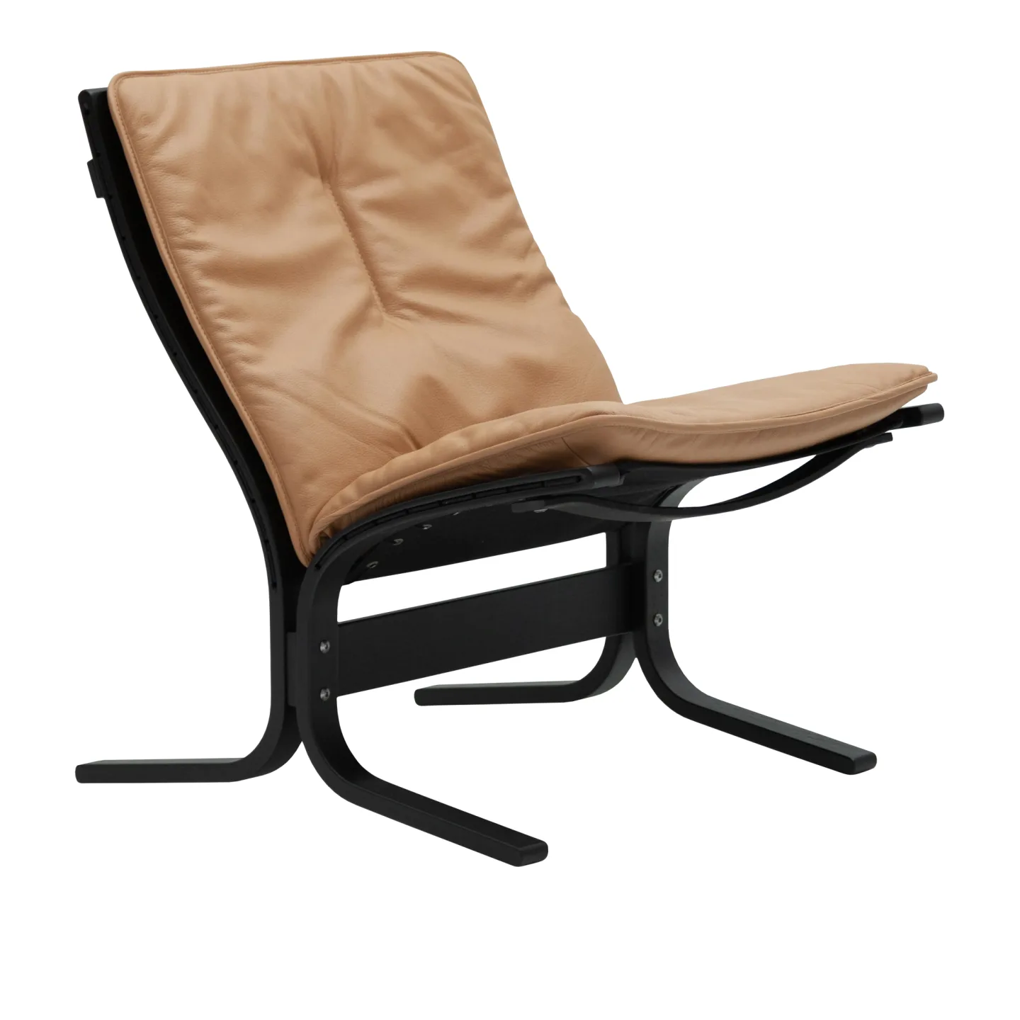LK Hjelle - Siesta Fiora Low Black Hemsen Anilin 35 Brown - Fåtöljer - Ingmar Relling - Brun - Läder/Naturmaterial/Trä