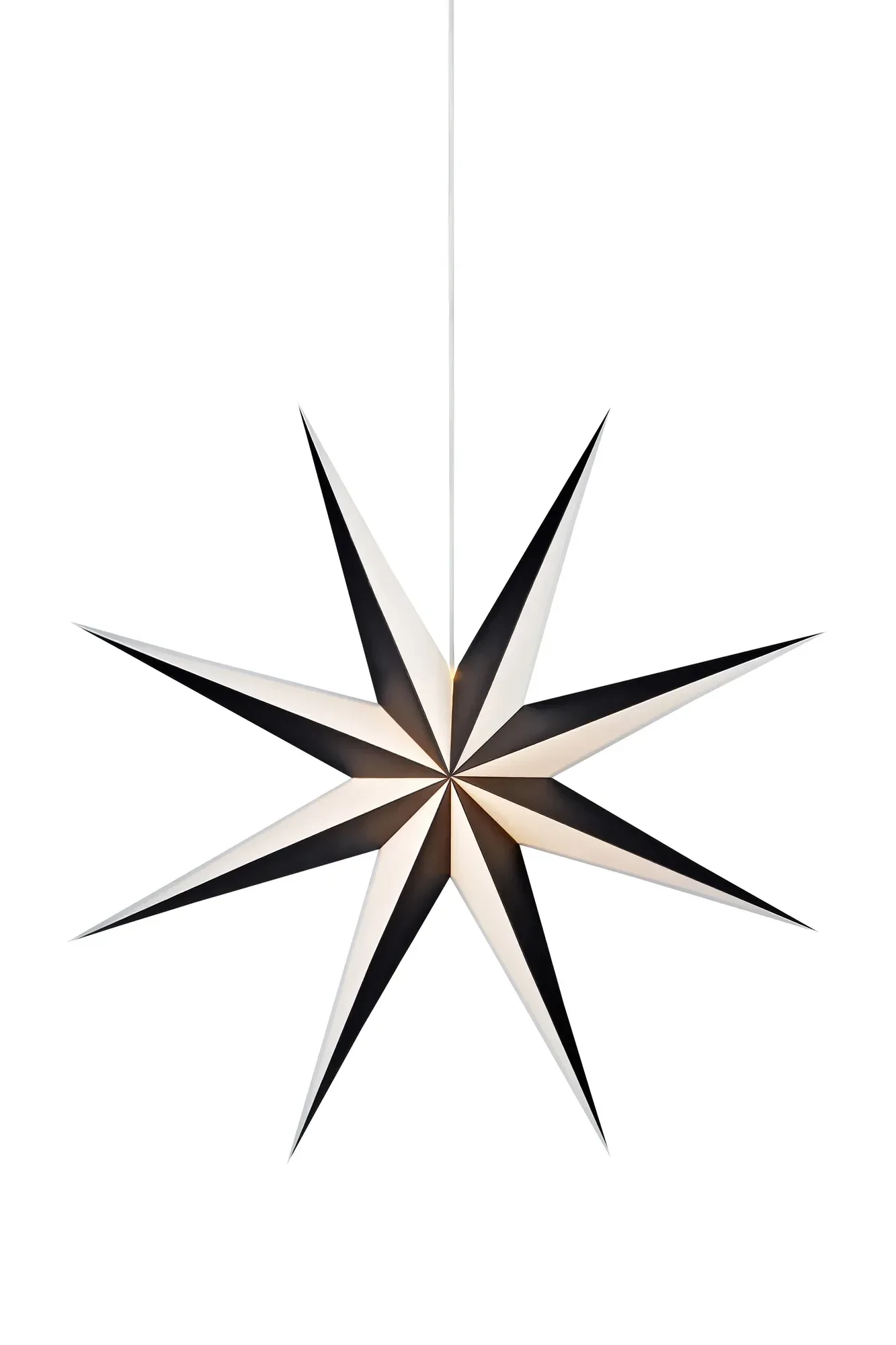 Alva Stern Schwarz/Weiß 75 cm
