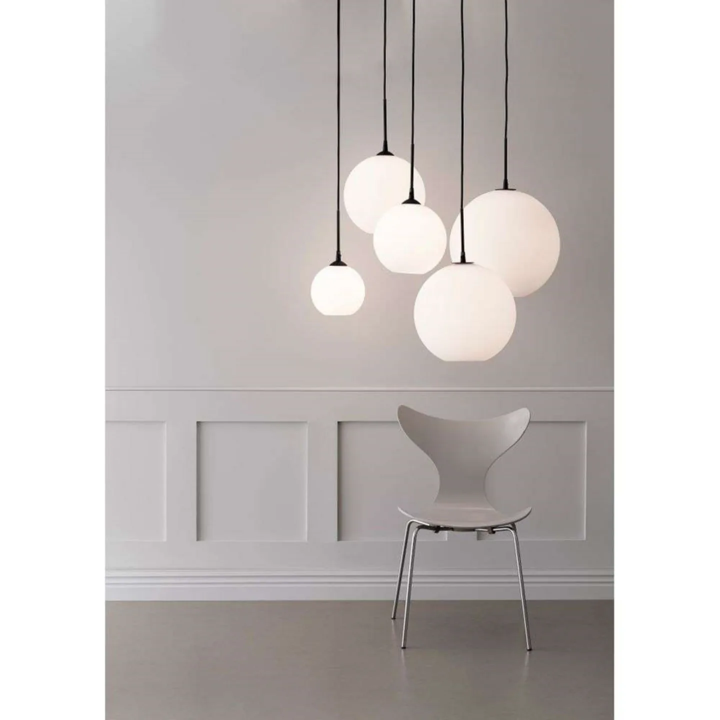 Capo Pendel Ø350 Svart/Opal - Belid - Spisestue - Glass