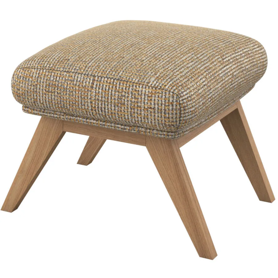 Hocker Halani honiggelb Stoff B 41 T 54 H 41 cm
