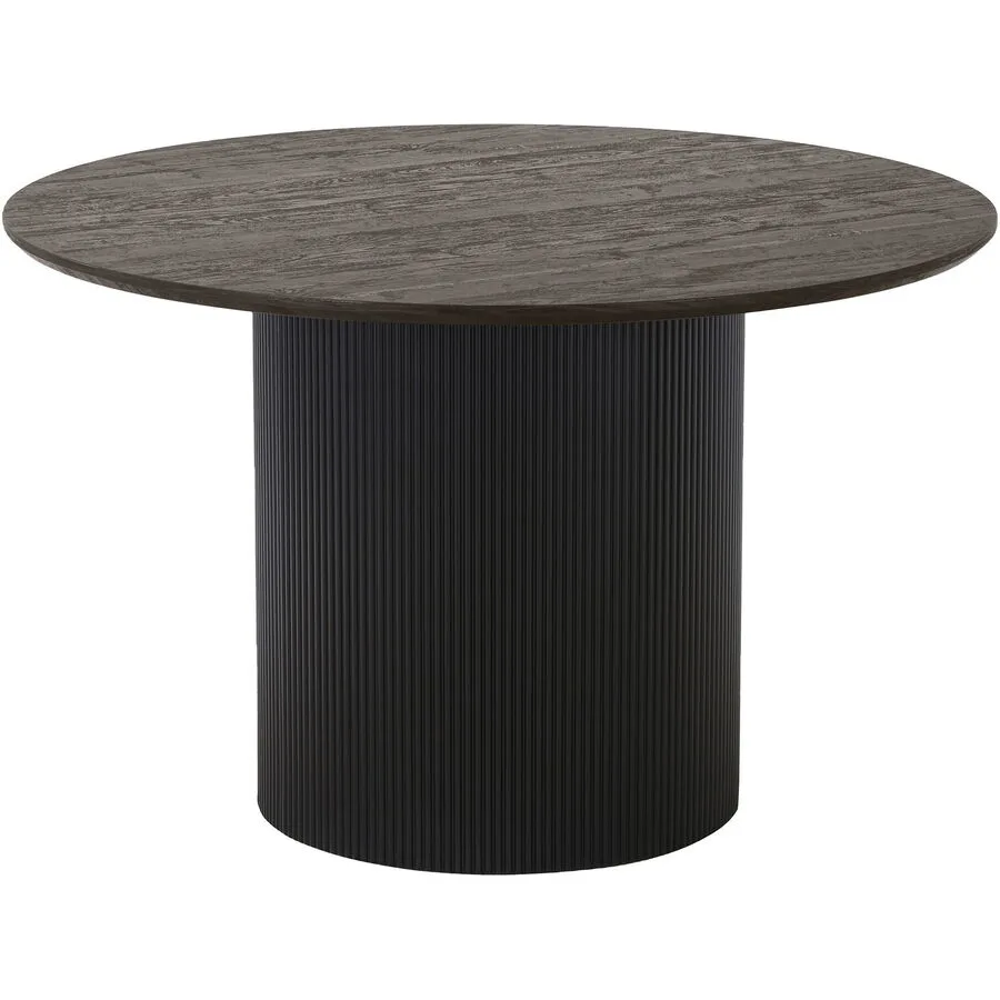 Esstisch rund Belaro dunkelbraun MDF, Dekorpapier B 120 T 120 cm
